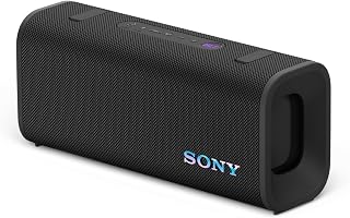 Sony ULT Field 3 - Tragbarer Bluetooth-Lautsprecher mit ULT Power Sound, 24-Stunden-Akku, IP67, wasserdicht, staubdicht, stoßfest, Abnehmbarer Schulterriemen, kompakt - Schwarz