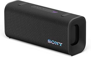 Sony ULT Field 3 - Tragbarer Bluetooth-Lautsprecher mit ULT Power Sound, 24-Stunden-Akku, IP67, wasserdicht, staubdicht, stoßfest, Abnehmbarer Schulterriemen, kompakt - Schwarz