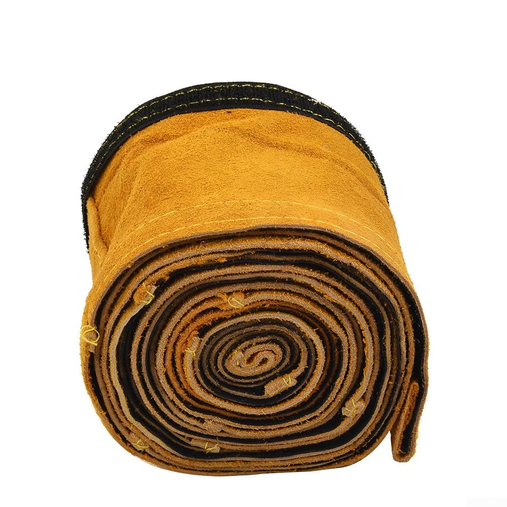 TIG Cache-câble de torche de soudage en cuir ignifuge de 3,5 m, adapté pour appareils de protection d'équipement de soudage, 10 m
