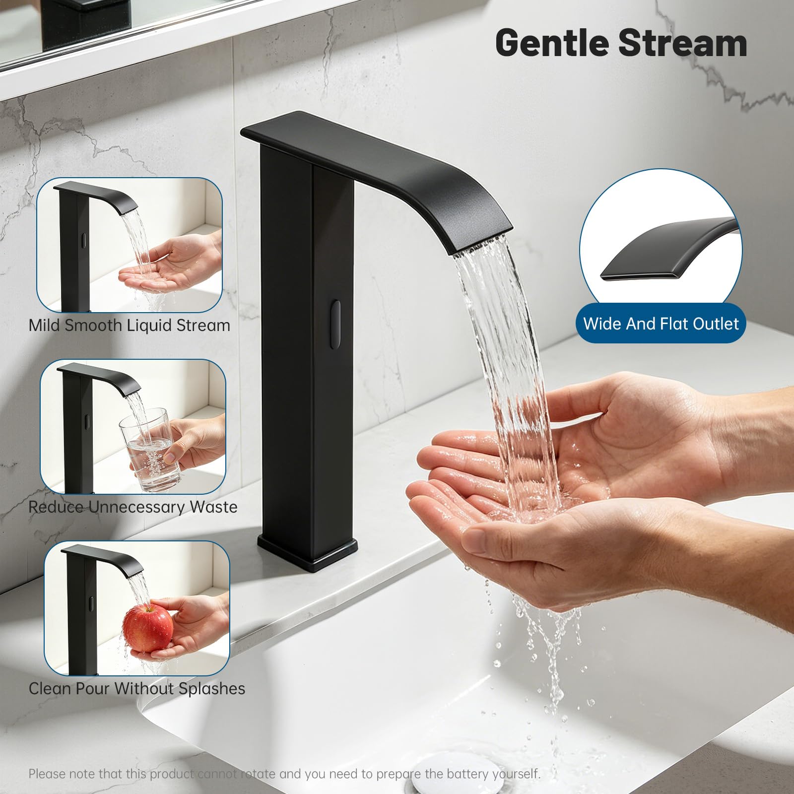 Infrarot Sensor Wasserhahn Automatisch Waschtischarmatur Batteriebetrieb