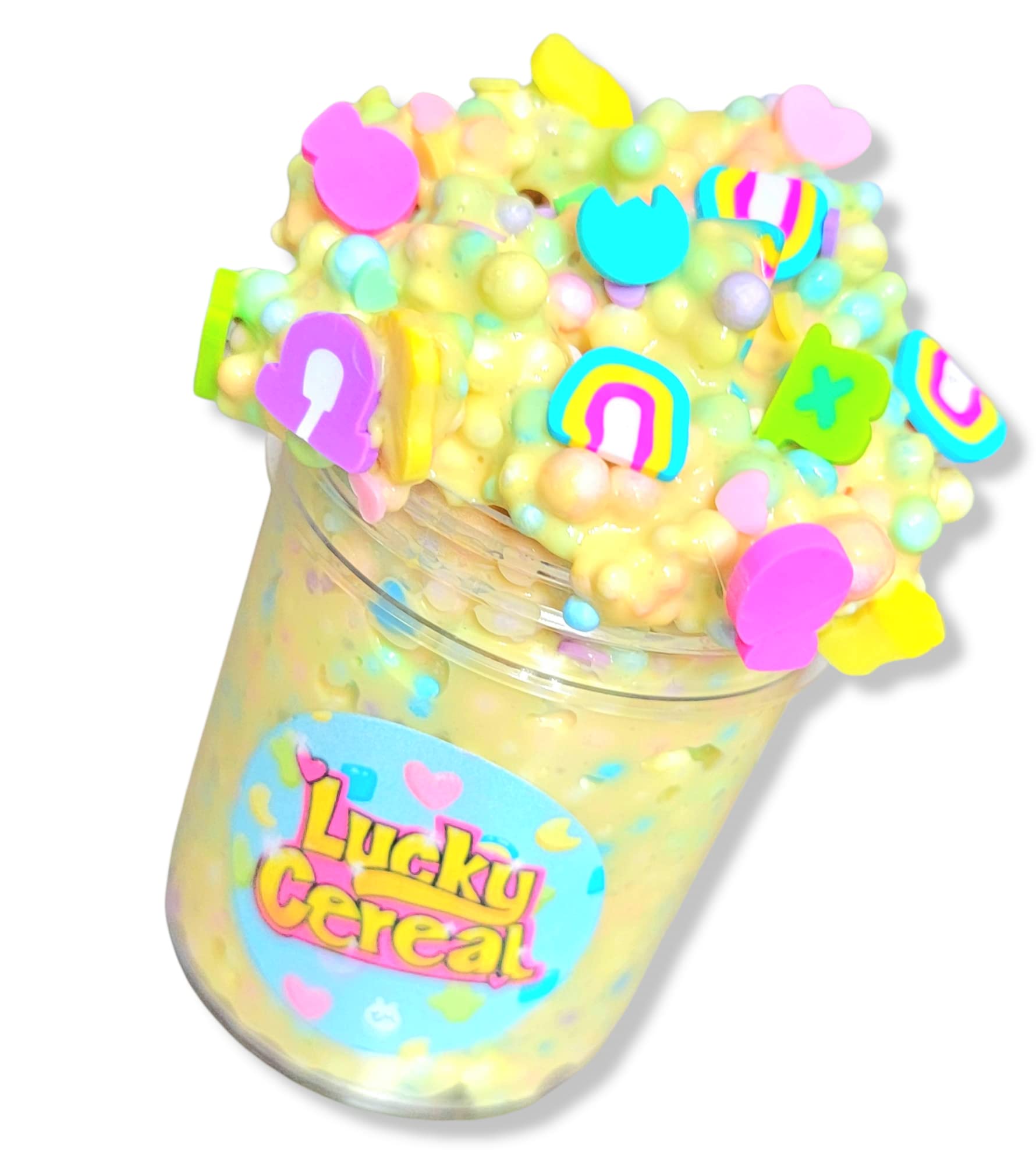 Lucky Cereal Handmade Scented Crunchy Floam Slime 4oz - Hoshimi Slimes