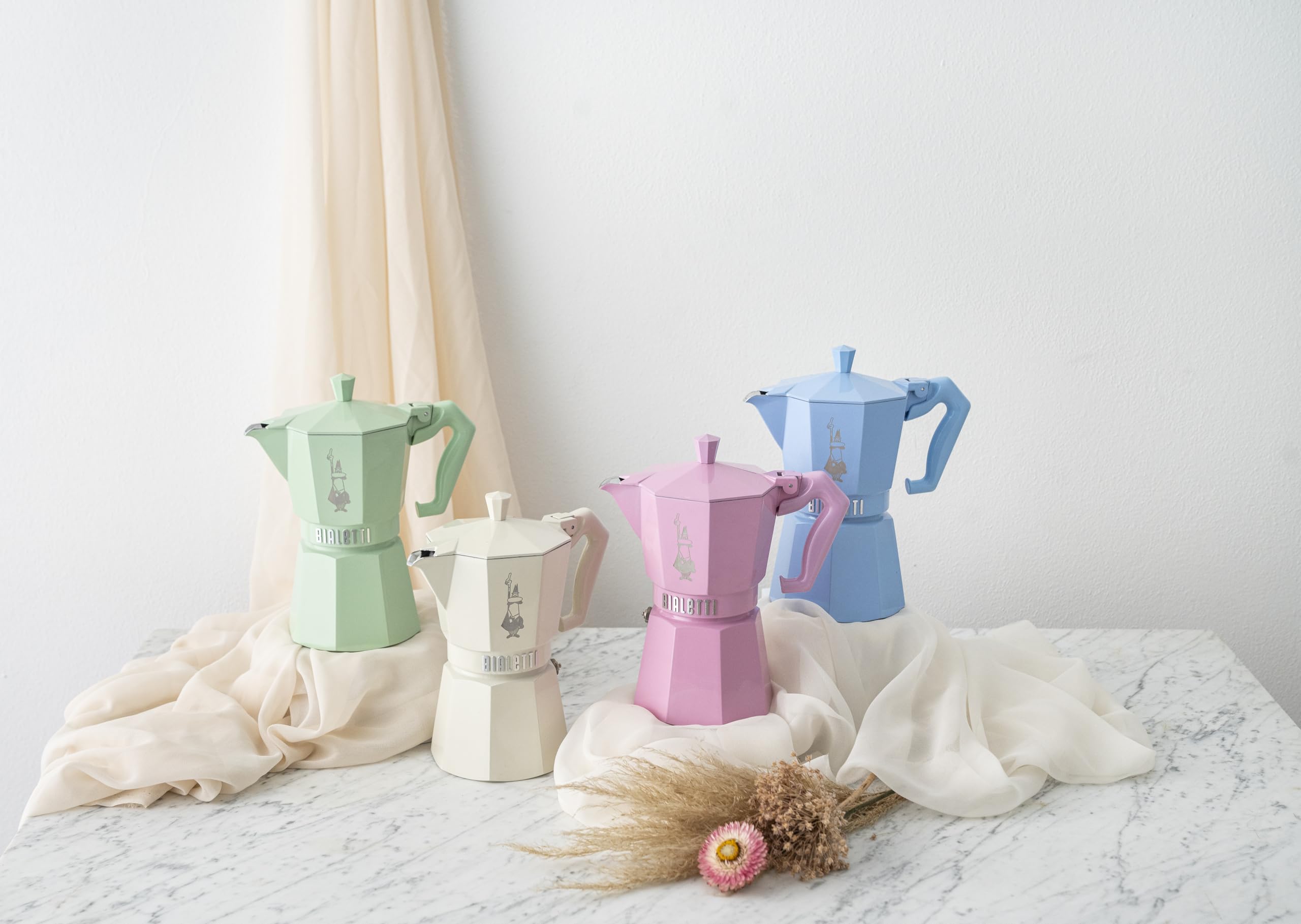 Cafetière Italienne 6 Tasses Bleu Pastel - 0009062