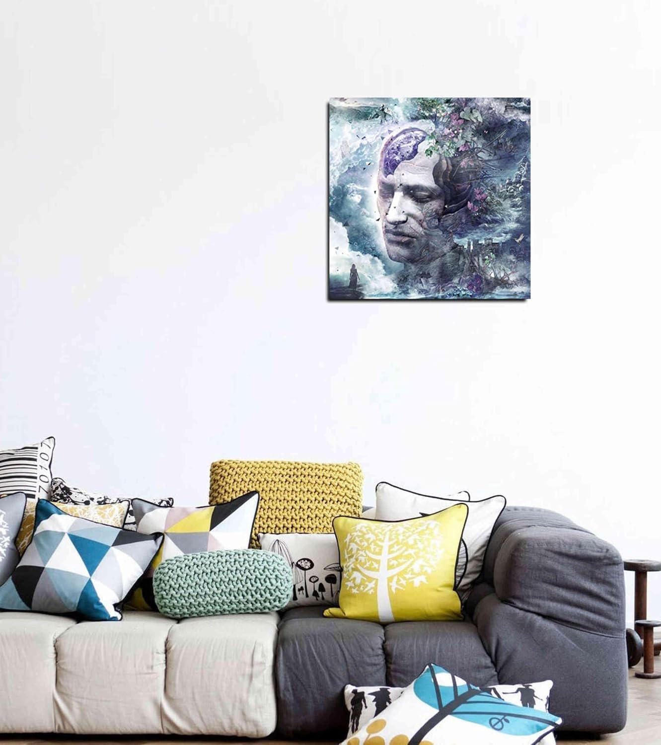 Epic Graffiti 'All We Have is Now' by Cameron Gray, Canvas Wall Art, 18"x18"