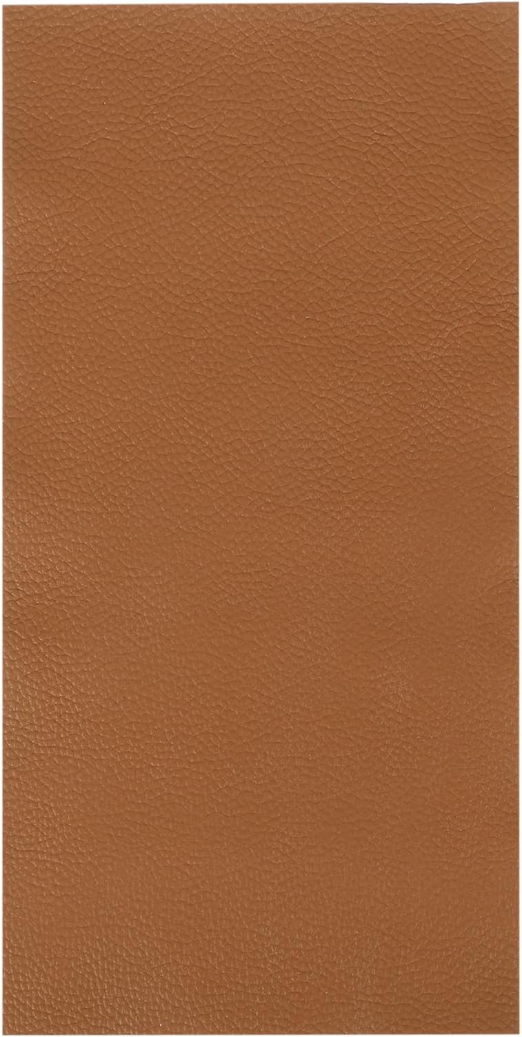 sourcing map Thick Full Grain Leather Sheet, 23.6 x 11.8 Inch Natural Cow Leather 1.5-1.8 mm Fabric Pieces for DIY Craft Furniture Office Belts Notebook Covers,Tan
