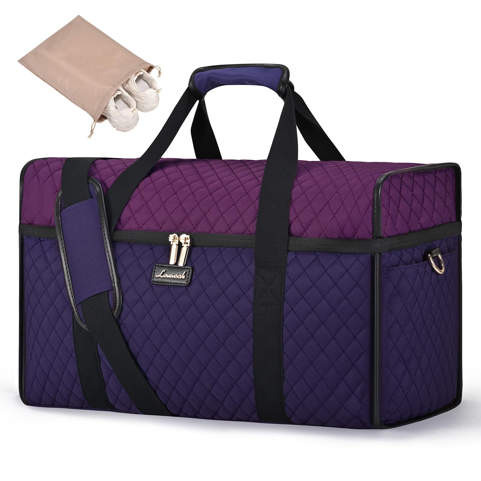 LOVEVOOK Travel Duffle Bag - Weekender Overnight Bag with Toiletry Wet Pocket Carry-On Size 3pc Set