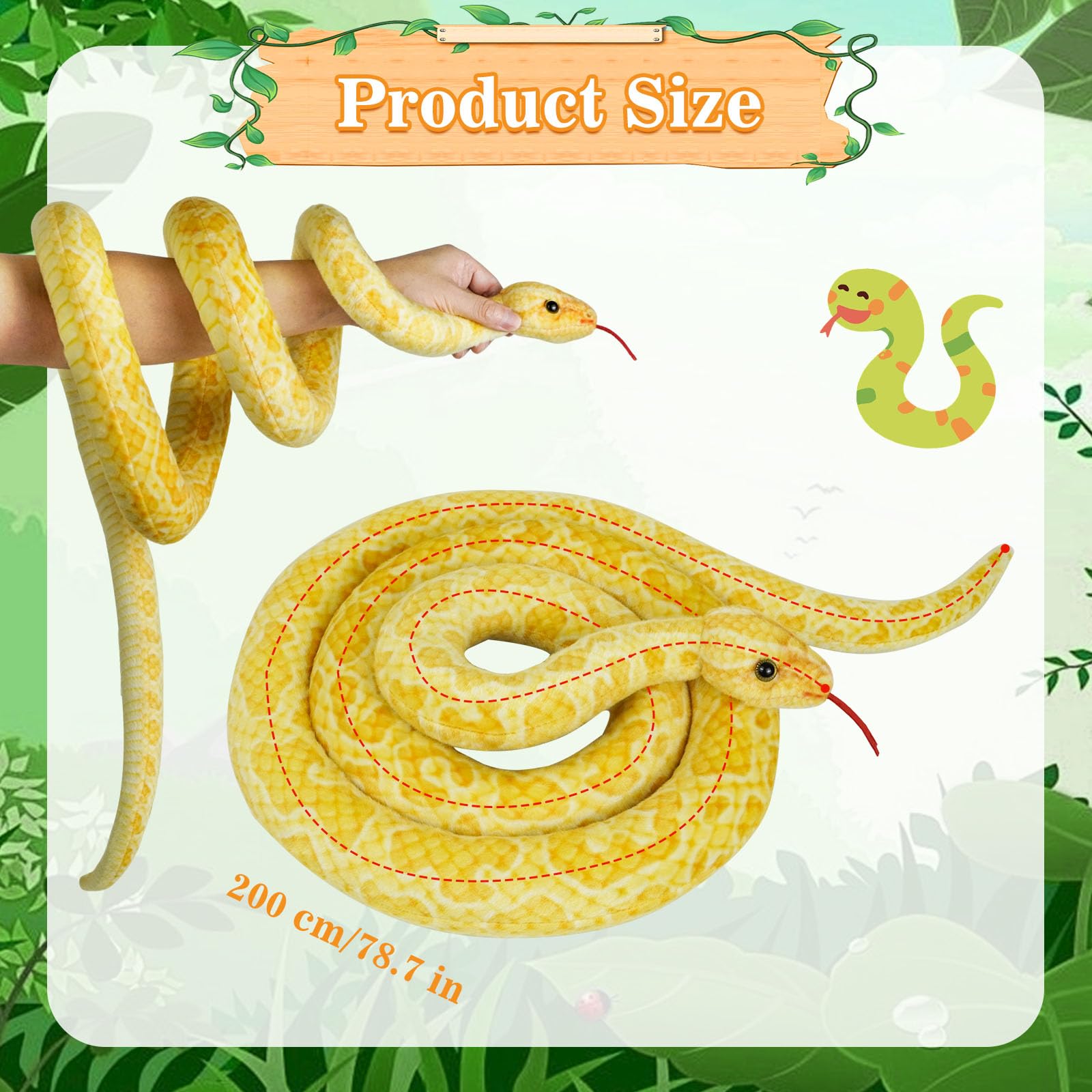 AYSYR Toy Snake Realistic Cotton for Children - Image 2