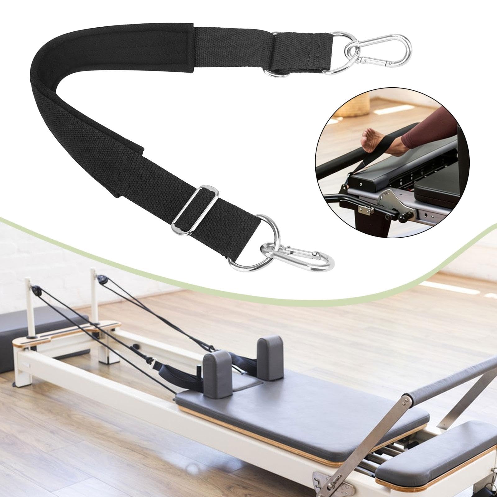 Cinghia per Piedi da Pilates, Cinghia Yoga e Ginnastica, Allenamento Regolabile 60-78 Cm, Accessori per Pilates, Grado di Fissare la Postura PER Fitness Gambe e Corpo Allungamento