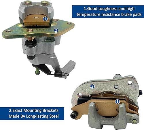 Miniatura 5 de Delantero izquierdo derecho y trasero todas las pinzas de freno para Yamaha Raptor 250 YFM250 2008-2013