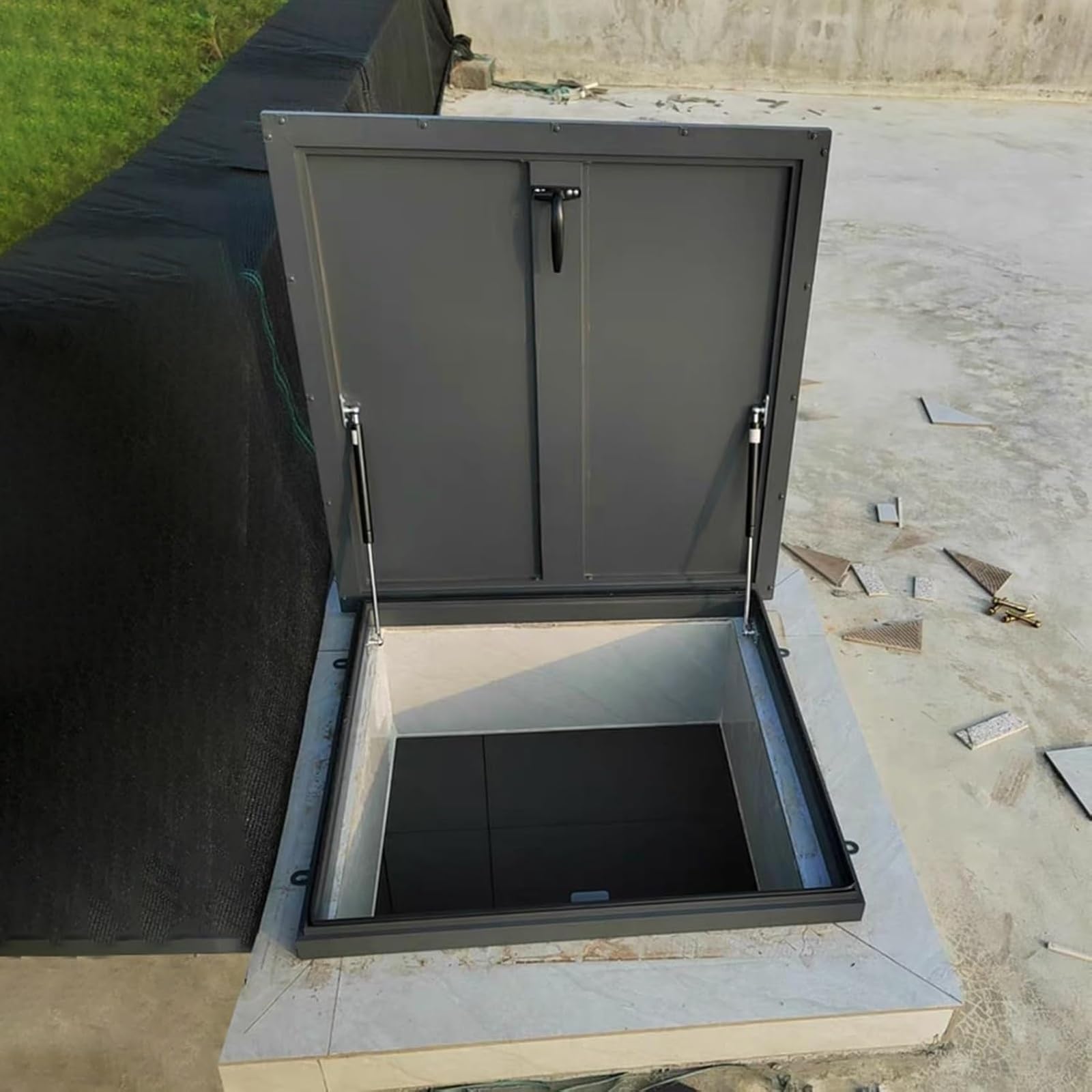 Techo Trampilla de Mantenimiento 20x20-40x40 Pulgadas Puerta de Acceso de Emergencia para Hogar Trampilla de Techo Seguridad y Fácil Instalación (56x66cm/22x26)