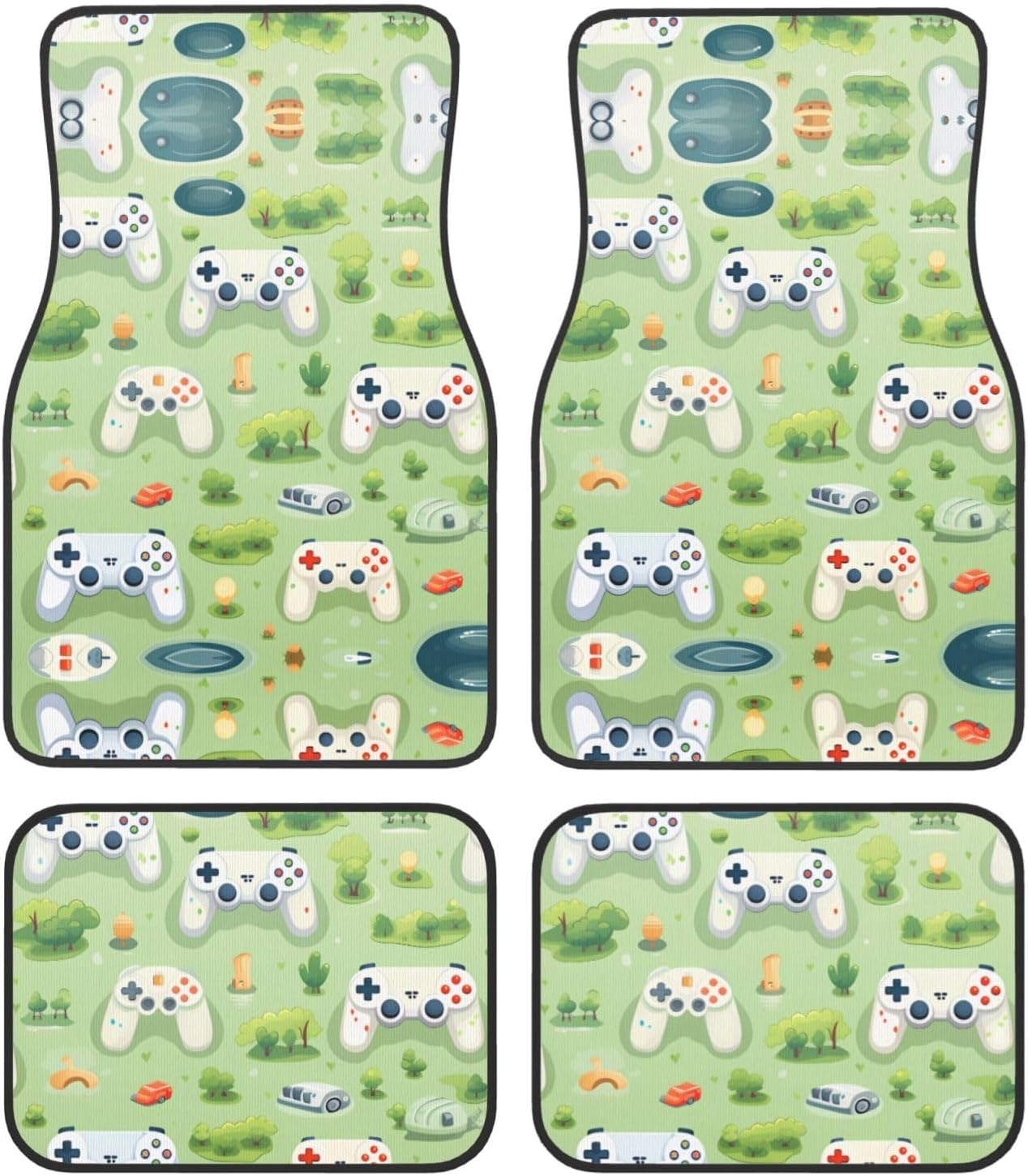 Gamepad in The Grass Printed car mats are Suitable for car, Truck, Van and Other Interior Decoration