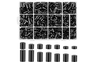 1000Pcs Electrical Outlet Screws Spacers, Round Nylon Spacer for Electrical Screws Switch Without Threaded