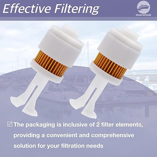 Miniatura 3 de HeuroFosh 65L24563 Fuel Filter Element for Yamaha 150HP 200HP 225HP 250HP Outboard Motors 2 PCS 65L-24563-00 Sierra18-7517