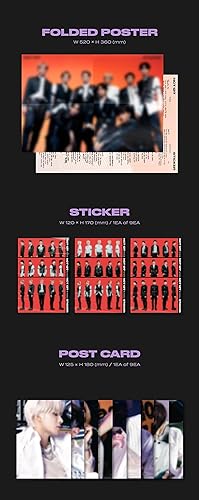 Miniatura 3 de S.M NCT 127 - Pegatina [Pegatina ver.] Álbum+Póster plegado+Juego de tarjetas fotográficas adicionales