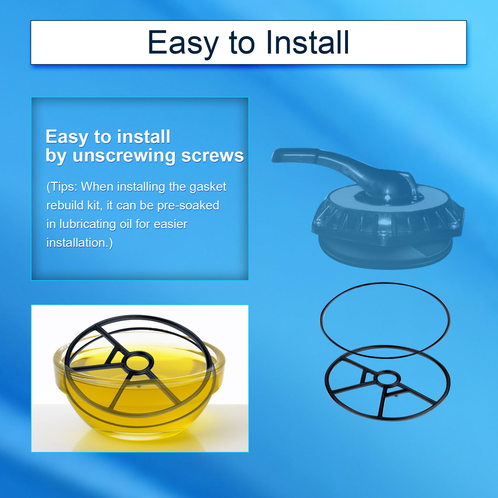 Filtre à Sable Lot De 6 Piu00e8ces De Filtre De Piscine - Kit De Joints D'araignu00e9e SPX0710L - Joint Torique De Valve De Piscine SP0714T SPX0714CA - Piu00e8ces De Pompe De Piscine