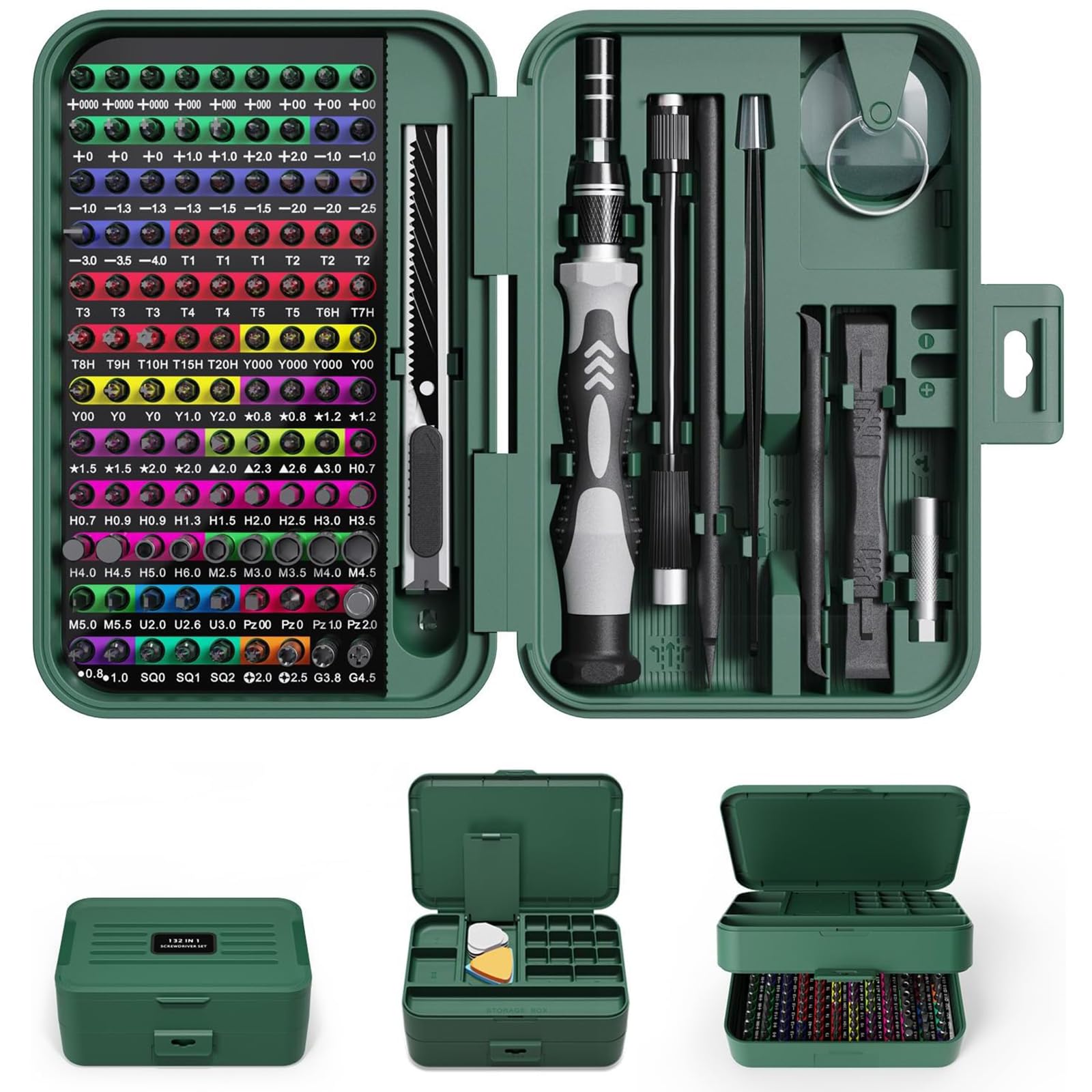 Ratcheting Screwdriver Set 24-in-1 Magnetic Ratchet Screwdriver Set ...