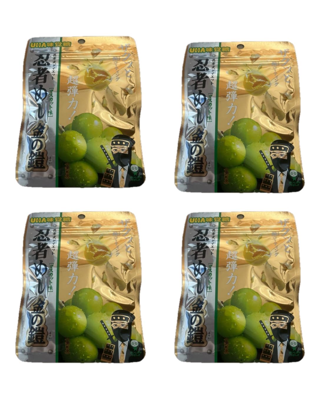 Amazon | UHA味覚糖 忍者めし 金の鎧 マスカット味 40g×4個 SNSで話題