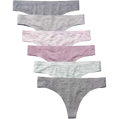 Wealurre Womens Cotton Thong Breathable Panties Low Rise Underwear