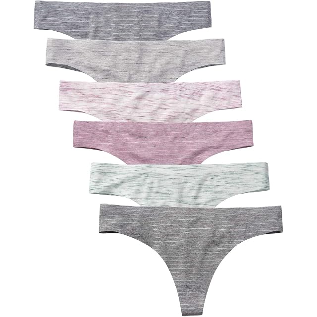 Wealurre Womens Cotton Thong Breathable Panties Low Rise Underwear