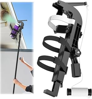 Spray Can Extension Pole Adaptor, Adjustable Sprayer Bracket for 9 to 13.5 inch Spray Cans, Long Range 30 ft Spray Adapter, Use for Spray Paint/Window Cleaner Spraying Extension Pole in High Places