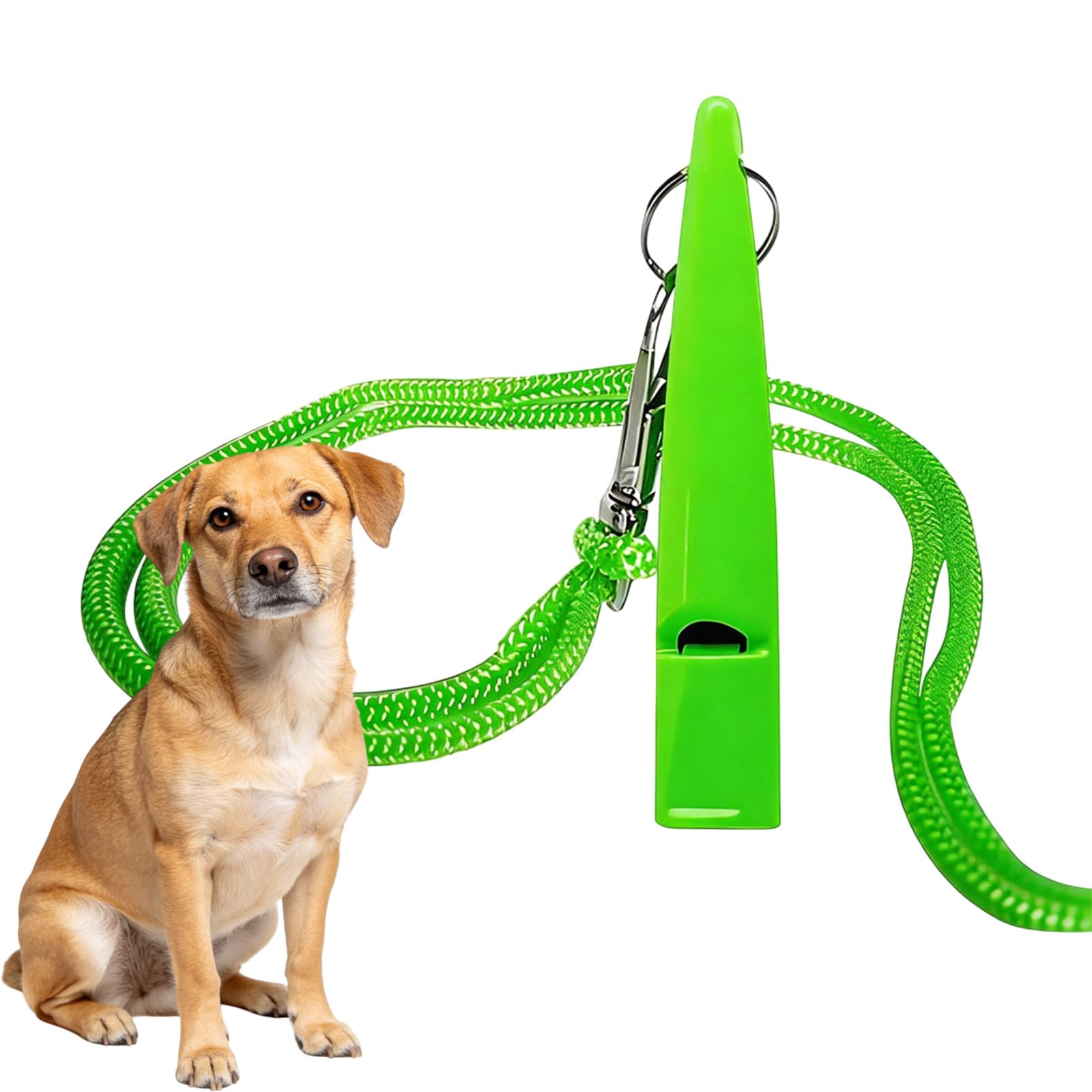 QLHNGUZ Dog Training Whistle with Lanyard, Green 211.5 Dog Whistle High-Frequency Long-Distance Dog Recall Stop Barking