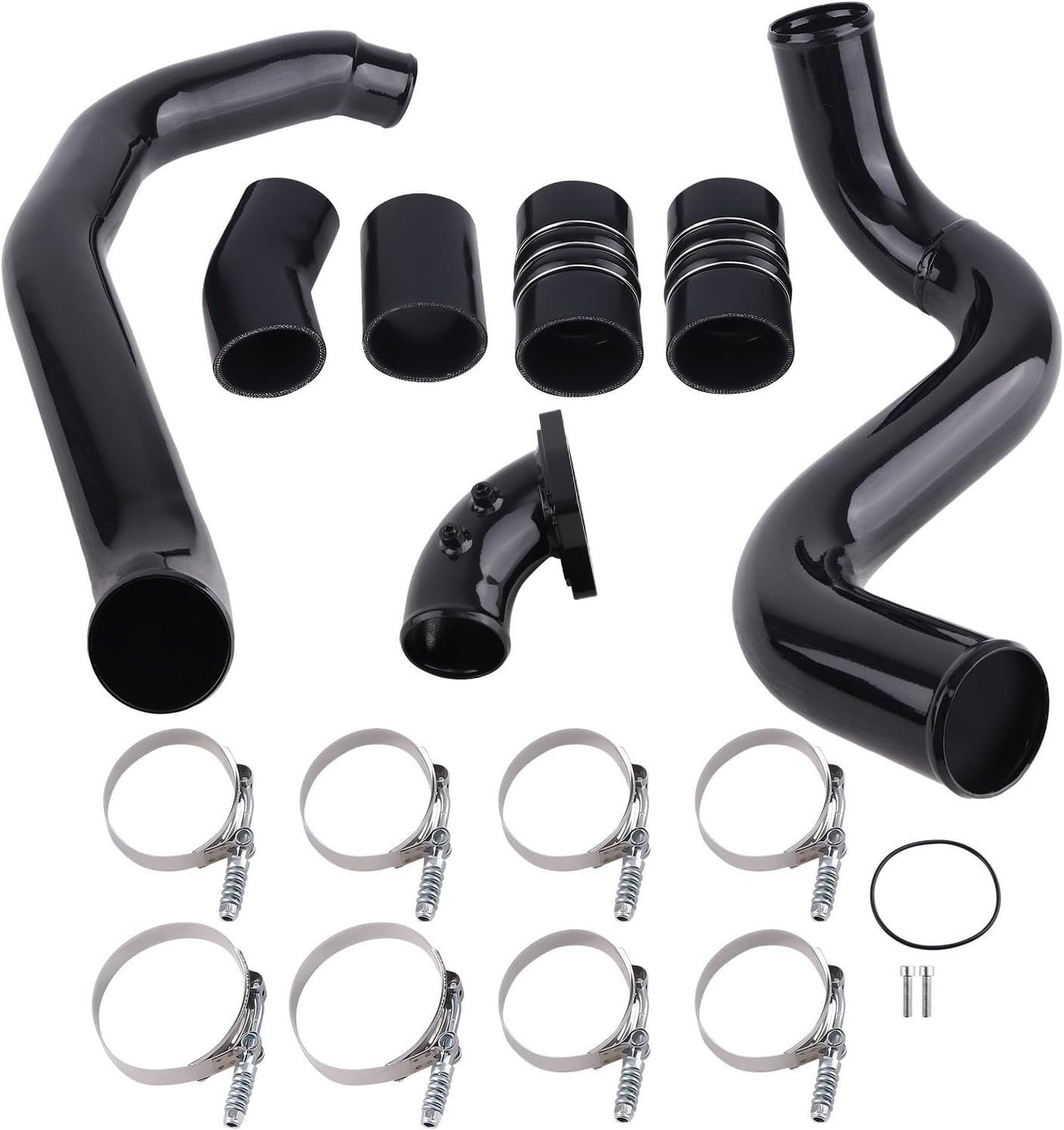 maXpeedingrods Intercooler Pipe Boot Kit with Intake Elbow for Ford F-250 F-350 F-550 Super Duty 2003-2007 F-450 Super Duty 2004-2007, Excursion 2003-2005, 6.0L Powerstroke Diesel