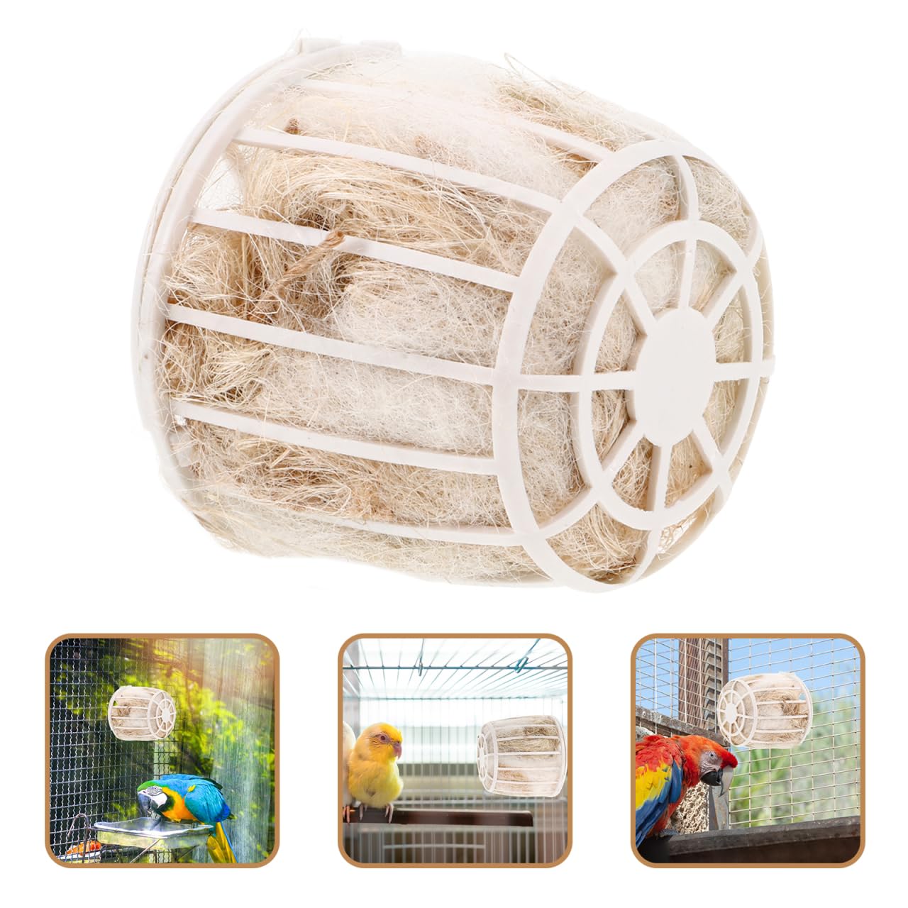 Matériau du nid d'oiseaux en jute et matériau de nidification respirant pour oiseaux Idéal pour les nichoirs et les nichoirs Matériaux 100 % naturels Indispensables pour les oiseaux