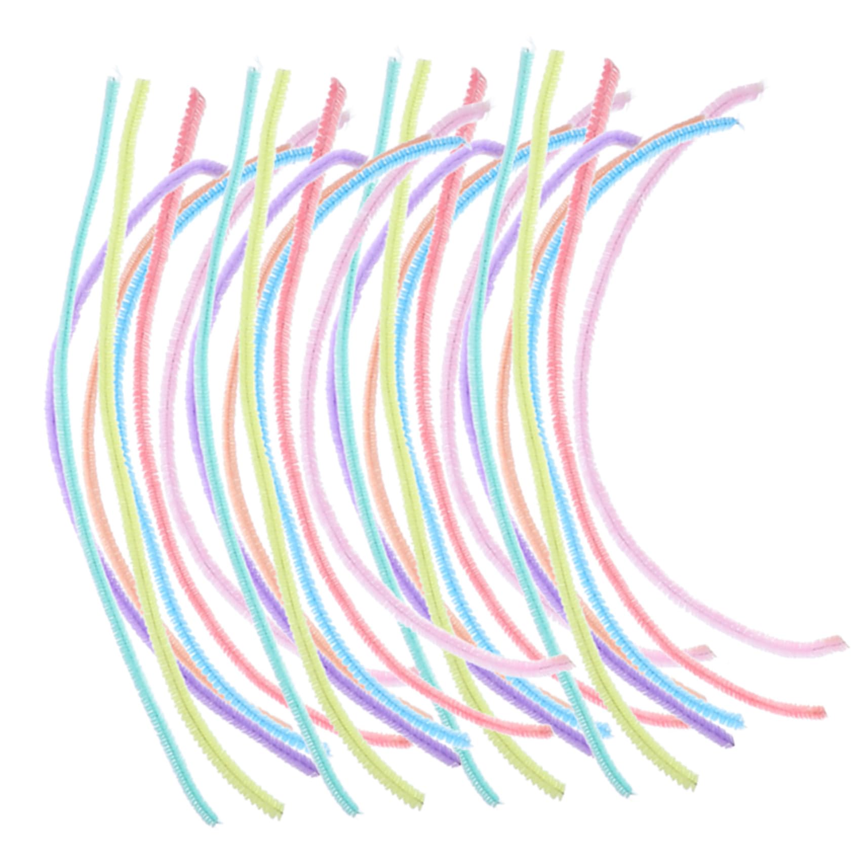 LALAFINA Bulk Craft Supplies 100pcs Pipe Cleaners in Multi-Colors for DIY Creative Crafts and Home Decor