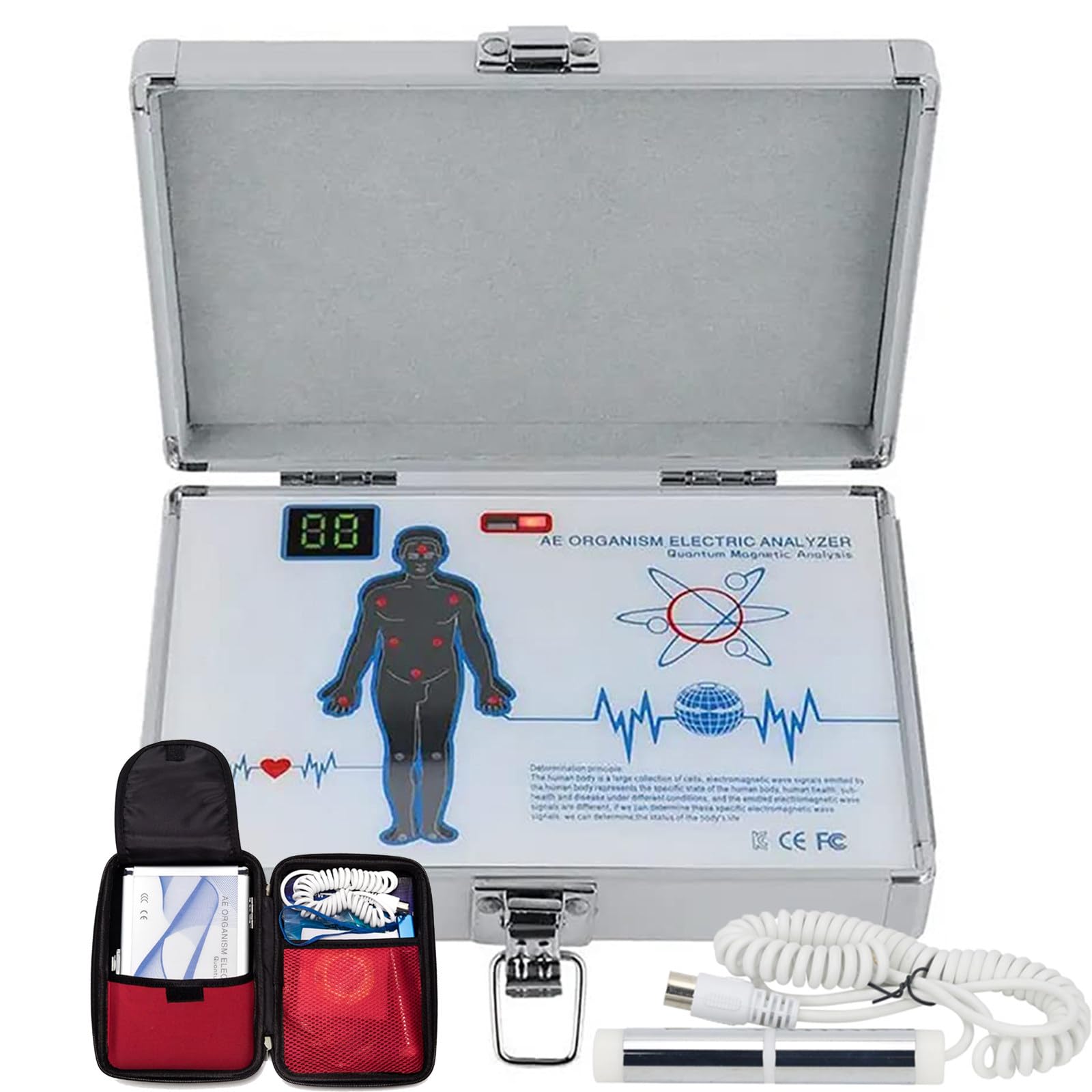 Quantum Resonance Magnetic Analyzer - 52 raporty, Quantum Magnetic Health Analyzer z obsługą wielu języków i dynamiczną analizą 3D, szybki i dokładny test zdrowia fizycznego