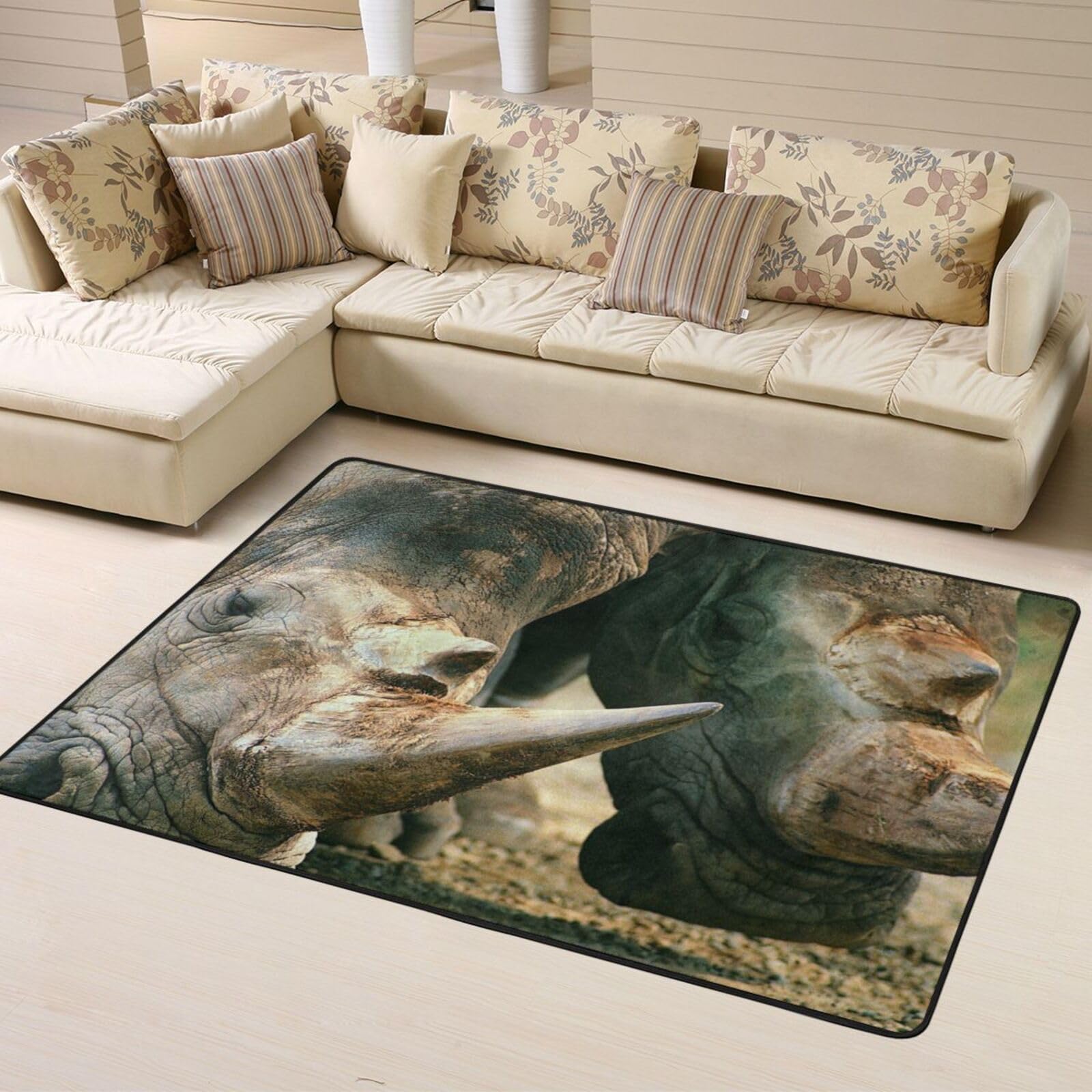 Tapis antidérapant design en mousse à mémoire pour déco