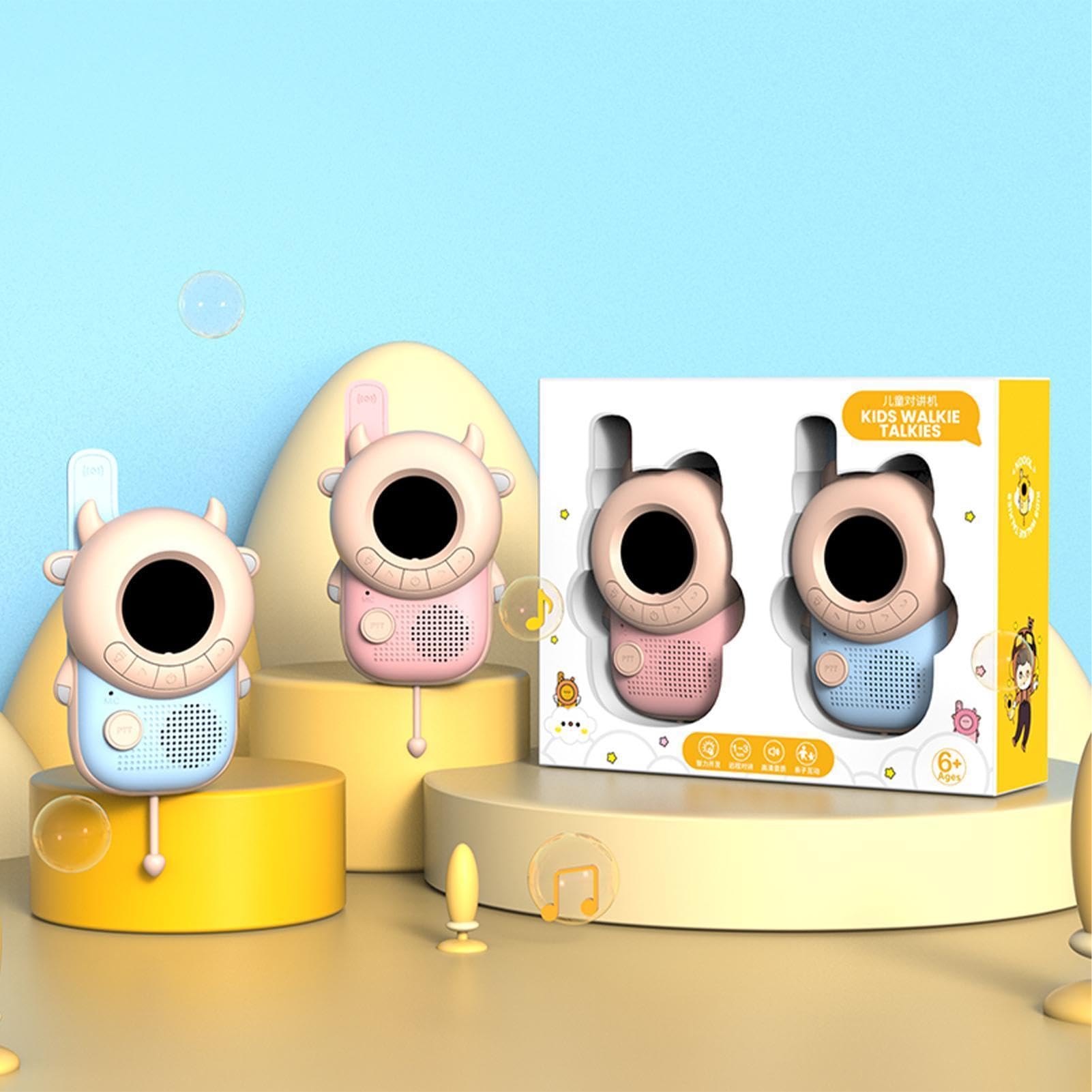 Walkie Talkies Infantiles De Largo Alcance Set 2 Piezas Portátil con Pilas