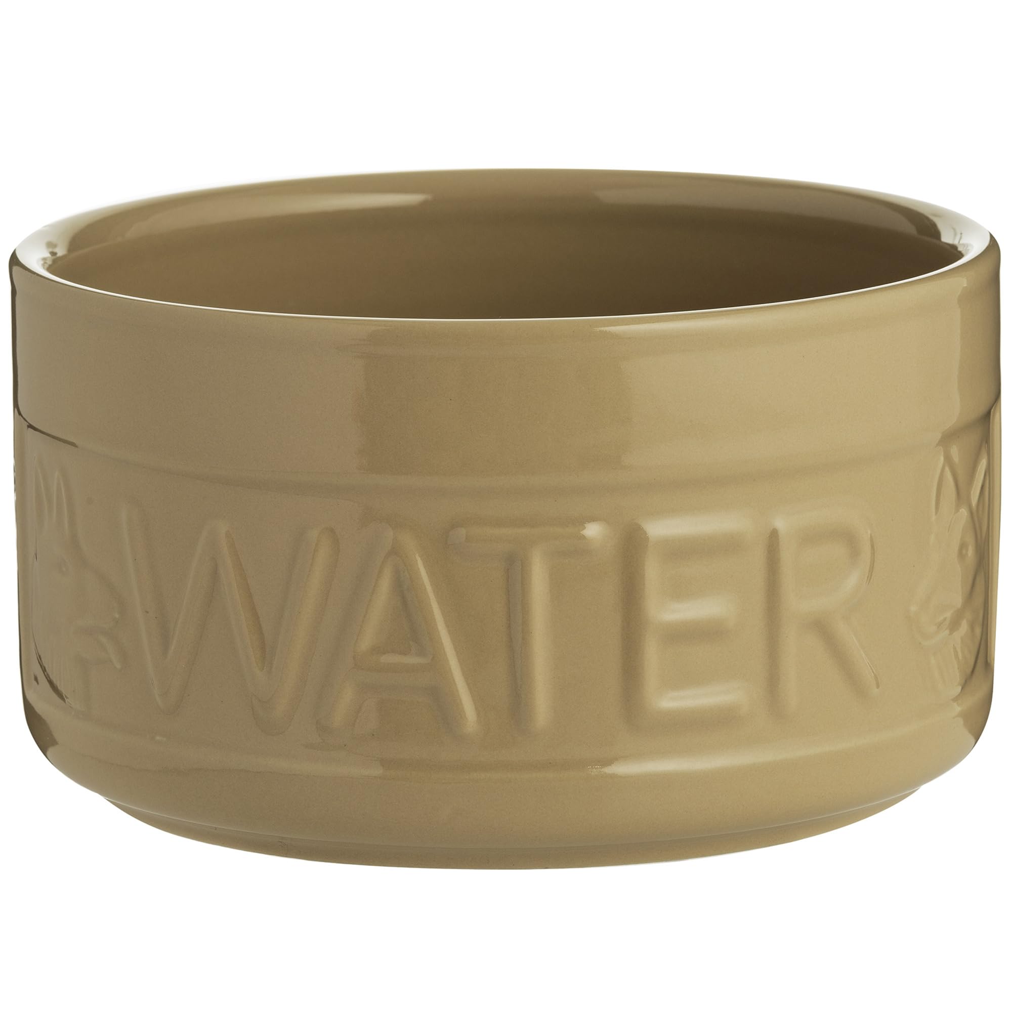 Mason Cash: Cane Dog Water Bowl - 7.8", 81oz -Tan Food-Water Dish, Durable Ceramic Stoneware, Microwave-Dishwasher Safe, Pet Meal Feeding-Hydration