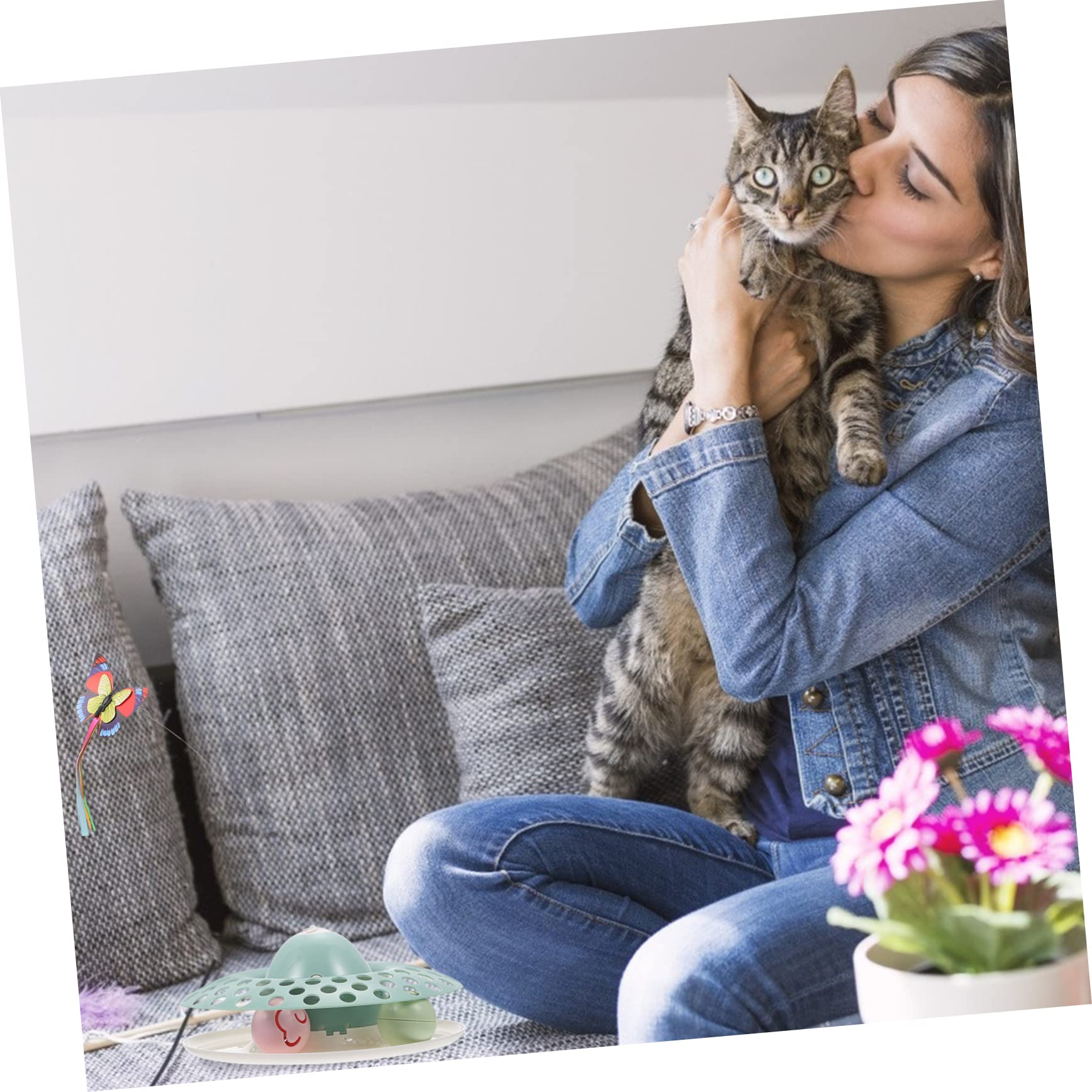 TOYANDONA Interaktives Katzenspielzeug Mit Simulations-neckspielzeug Und Katzenminze-Spielzeug Für Katzen Langlebiges Und Verschleißfestes Katzenspielzeug