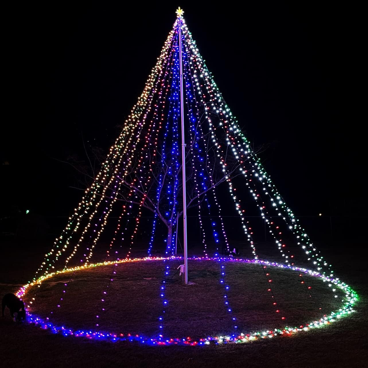 Flag Pole Christmas Magic