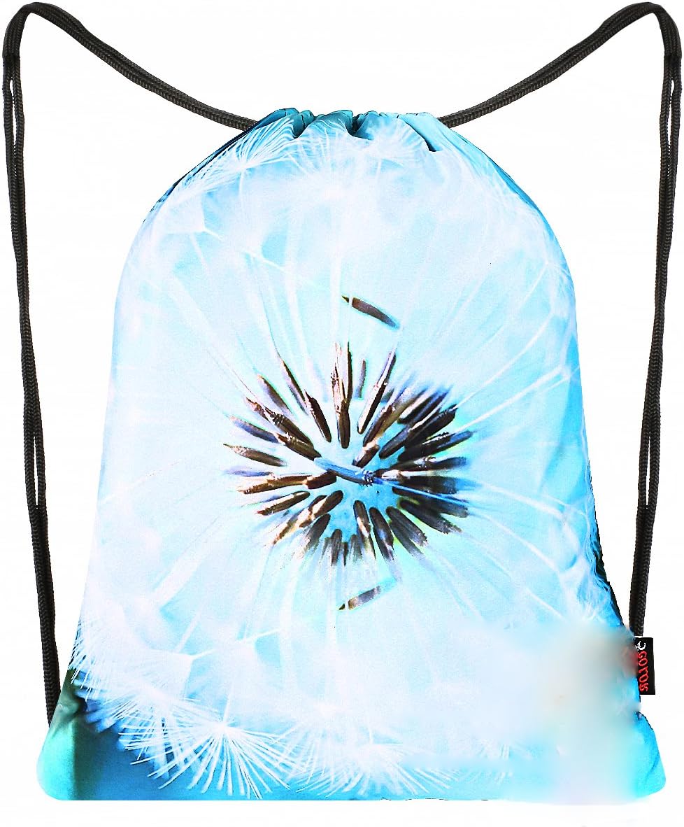 icolor Drawstring Bag Sport Gym Sackpack Lightweight Dance Beach Daypack Bag for Outdoor Cycling Hiking Team Training