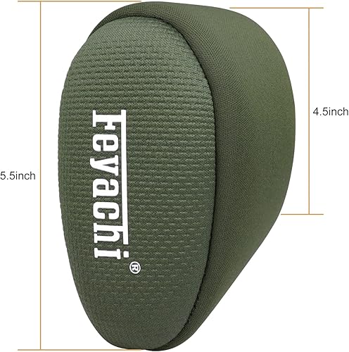 Vista 9 de Feyachi Almohadilla de retroceso, relleno de gel, negro/verde militar/camuflaje