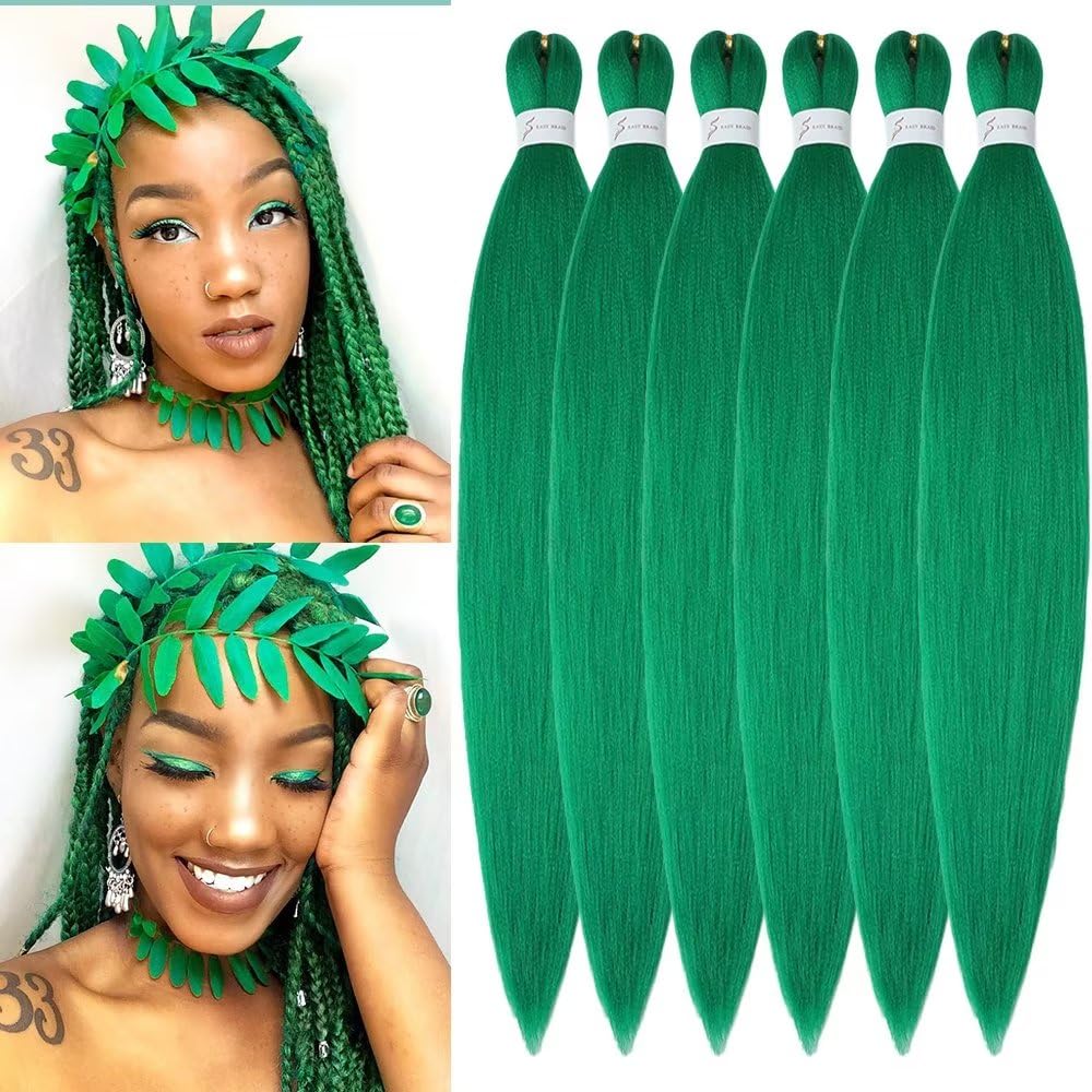 YDDM Capelli Per Treccine Africane Rosa Extension Treccine Texture Yaki Easy Install per Principianti 20 Pollici 3 Pezzi Capelli Leggeri e Naturali per Box Braids, Twist e Crochet — view 95