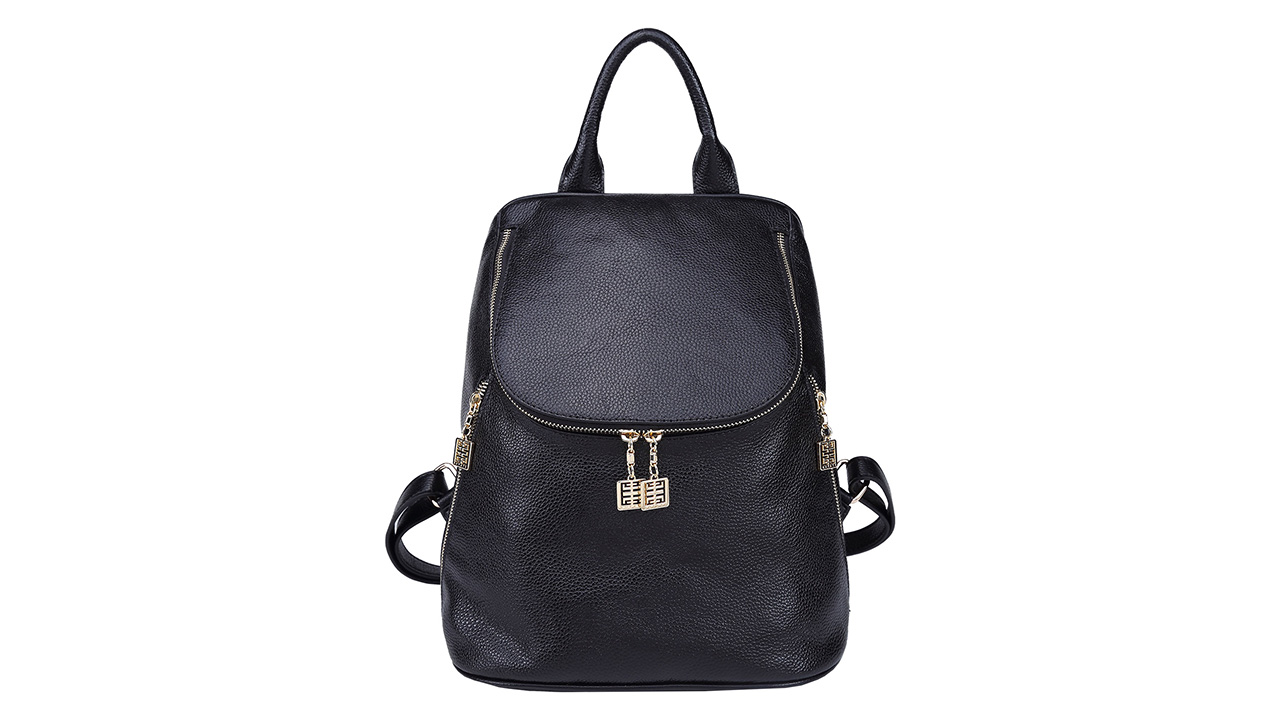 genuine leather mini backpack