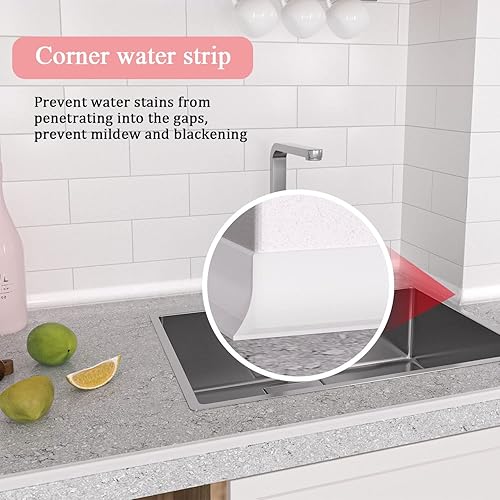 Miniatura 3 de Presa de agua para fregadero, ducha, umbral de agua, barrera de agua plegable de 0.47 pulgadas de alto, barrera de bloqueo de agua, protección