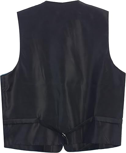Vista 2 de Gioberti Conjunto de chaleco formal de satén de 4 piezas para niños y niños, chaleco, corbata, bolsillo cuadrado