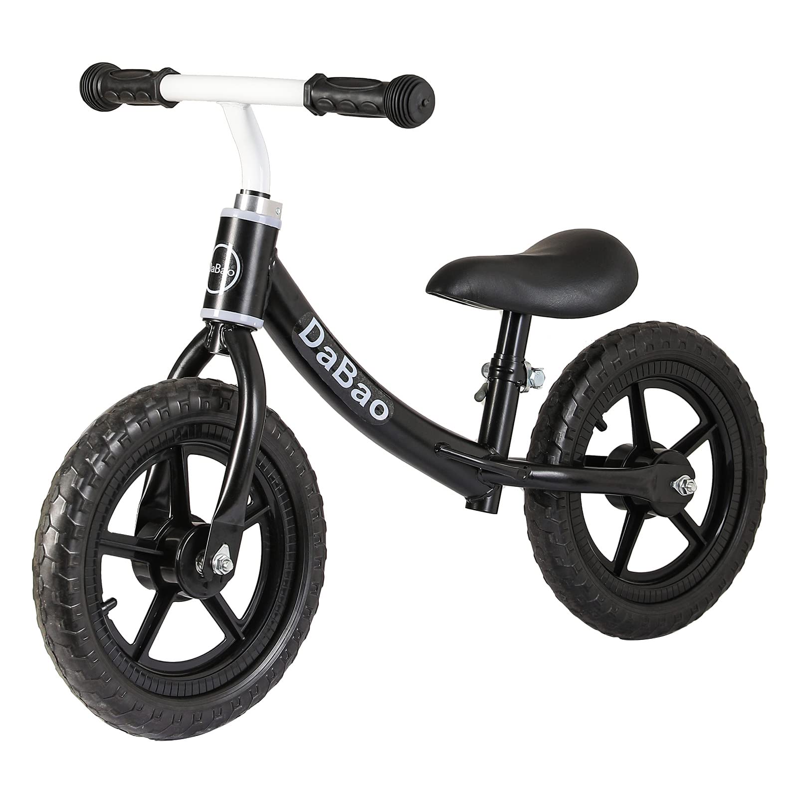 Balance Bike, Toddler Balance Bike for 2 3 4 5 Year Old, 12 Inch Wheels Kids Balance Bike, No Pedal Training Bike, Baby Balance Bike with Footrest & Adjustable Seat Height
