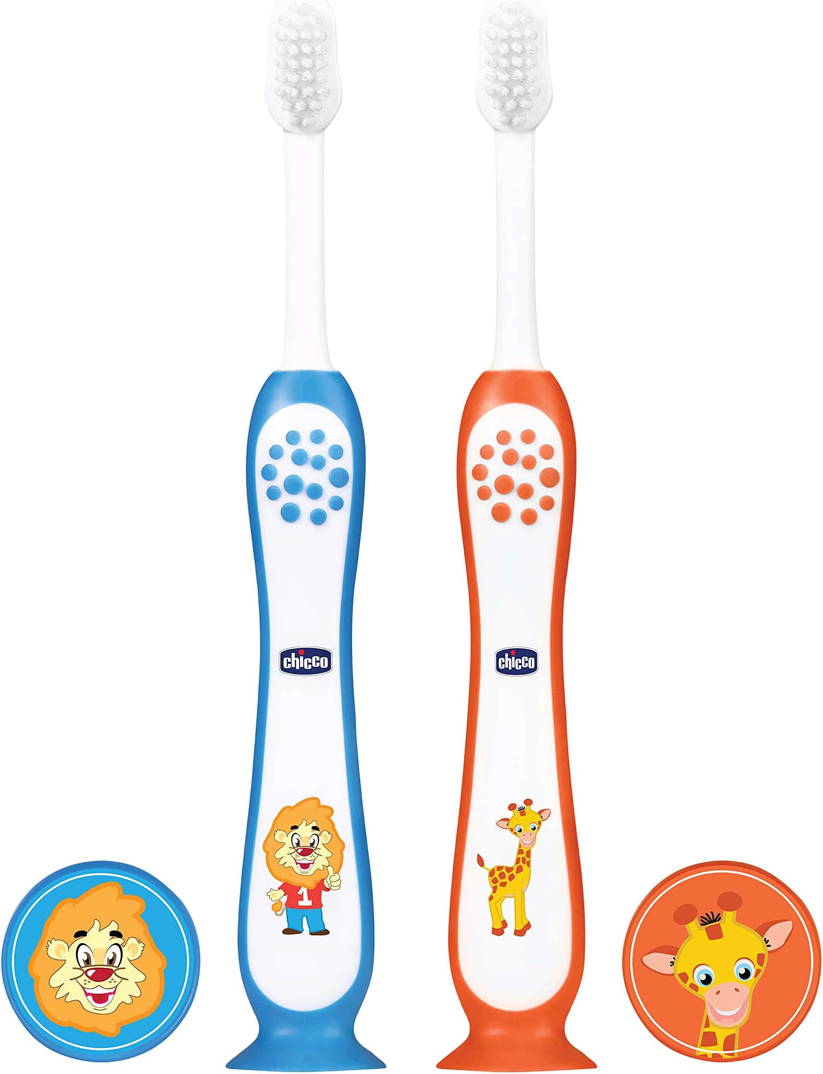 Chicco Toothbrush Set Blue + Orange 3Y-8Y