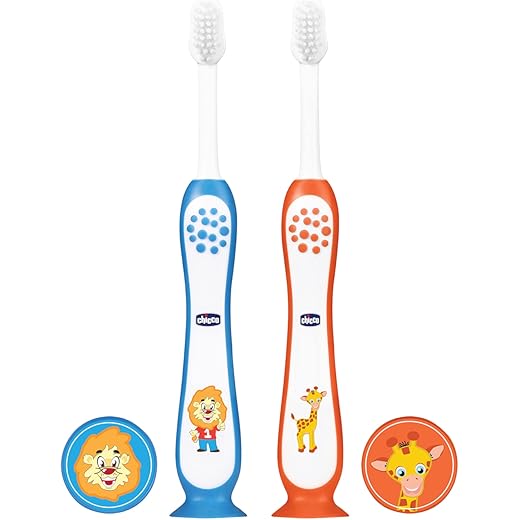 Chicco Toothbrush Set Blue + Orange 3Y-8Y