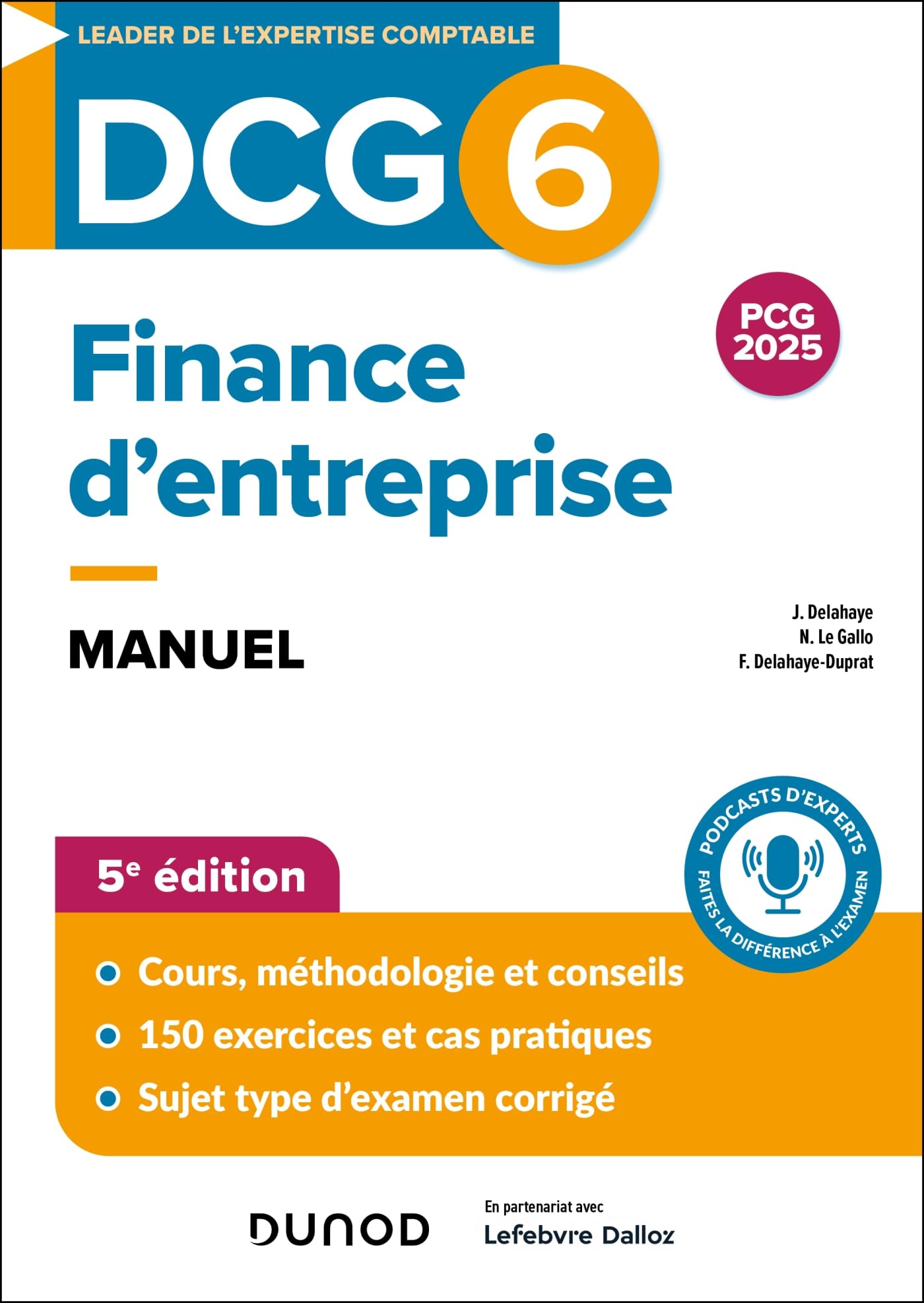 DCG 6 - Finance d'entreprise - Manuel - 5e éd. (2025-2026)