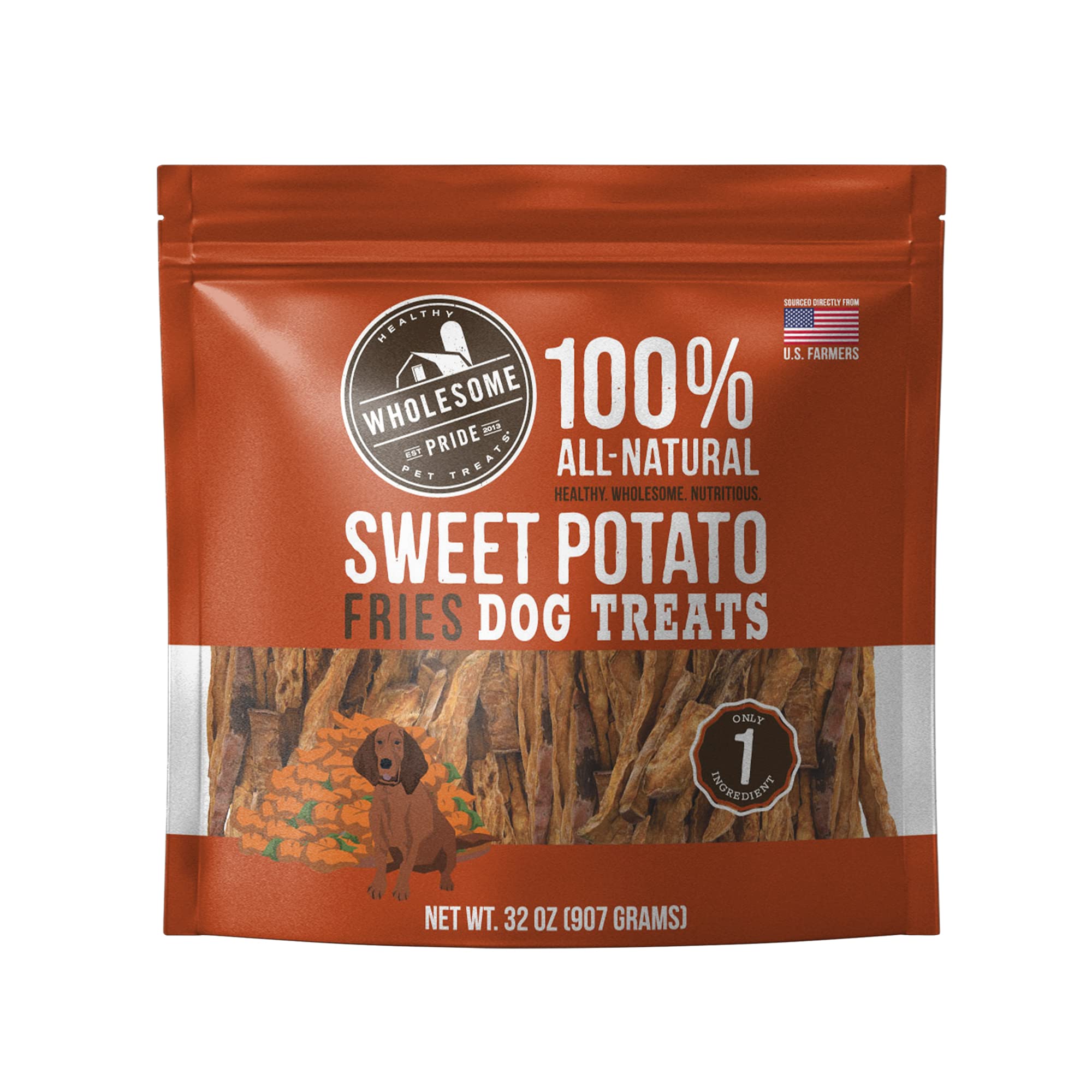 Wholesome PrideSweet Potato Fries All-Natural Single Ingredient Dog Treats, 32 Oz