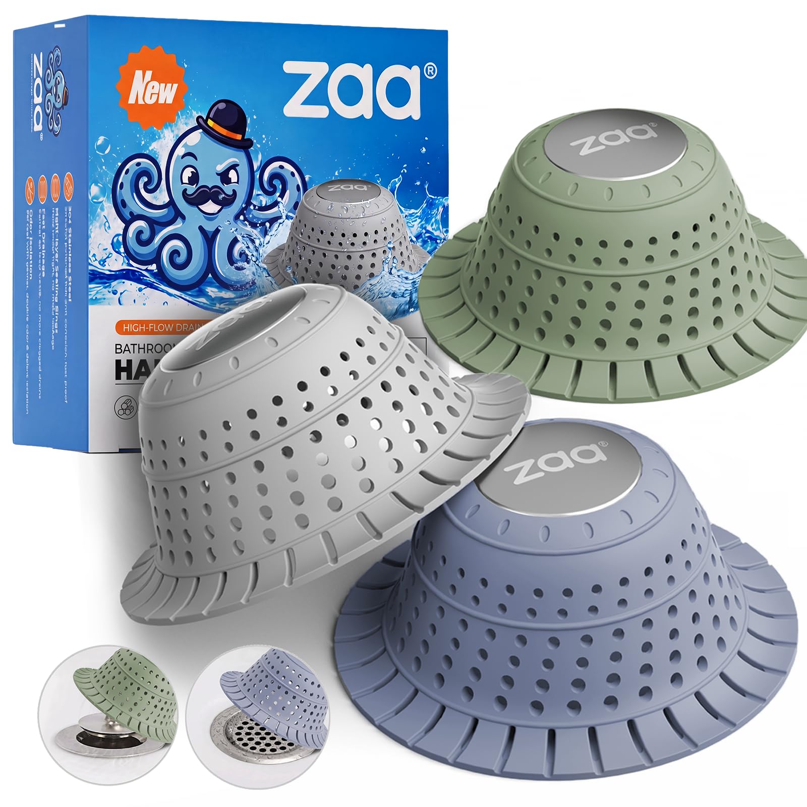 zaa Shower Drain Hair Catcher Bathtub Drain Strainer Sink Drain Protector