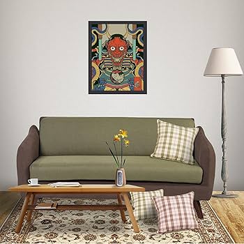 鬼が島　絵画　芸術　飾り　インテリア 鬼が島 絵画 芸術 飾り インテリア 鬼が島絵画芸術飾りインテリア