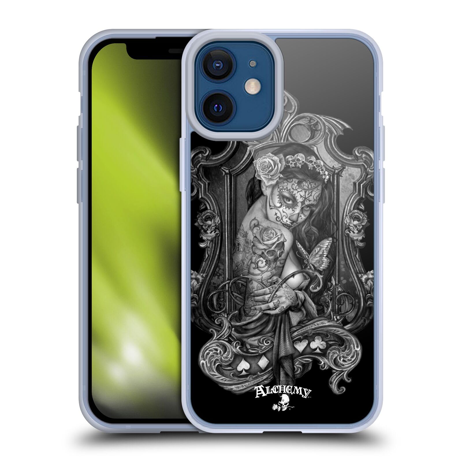 Funda de gel suave iPhone 12 Mini Alchemy Gothic carcasa Viuda protectora 7