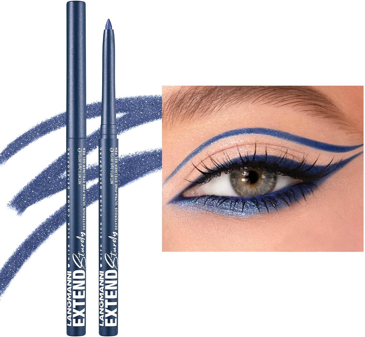 Juego de delineador de ojos en crema impermeable a prueba de manchas, deslizamiento suave de secado rápido, 12 tonos versátiles disponibles, aprobado para principiantes, duradero, seguro para ojos sensibles y todo tipo de piel 8#