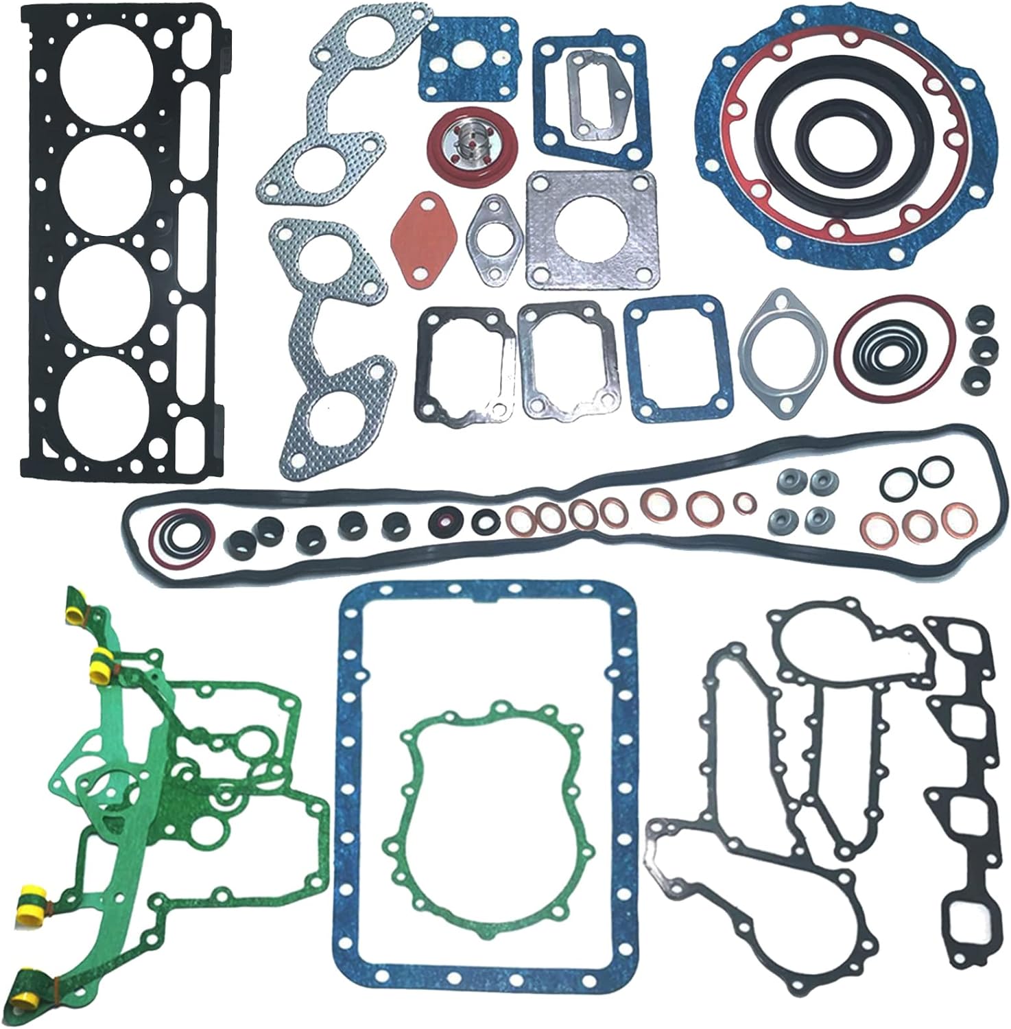 V2203 Overhaul Kit Engine Parts Compatible with Kubota V2203 Rebuild Kit Indirect Inject Engine