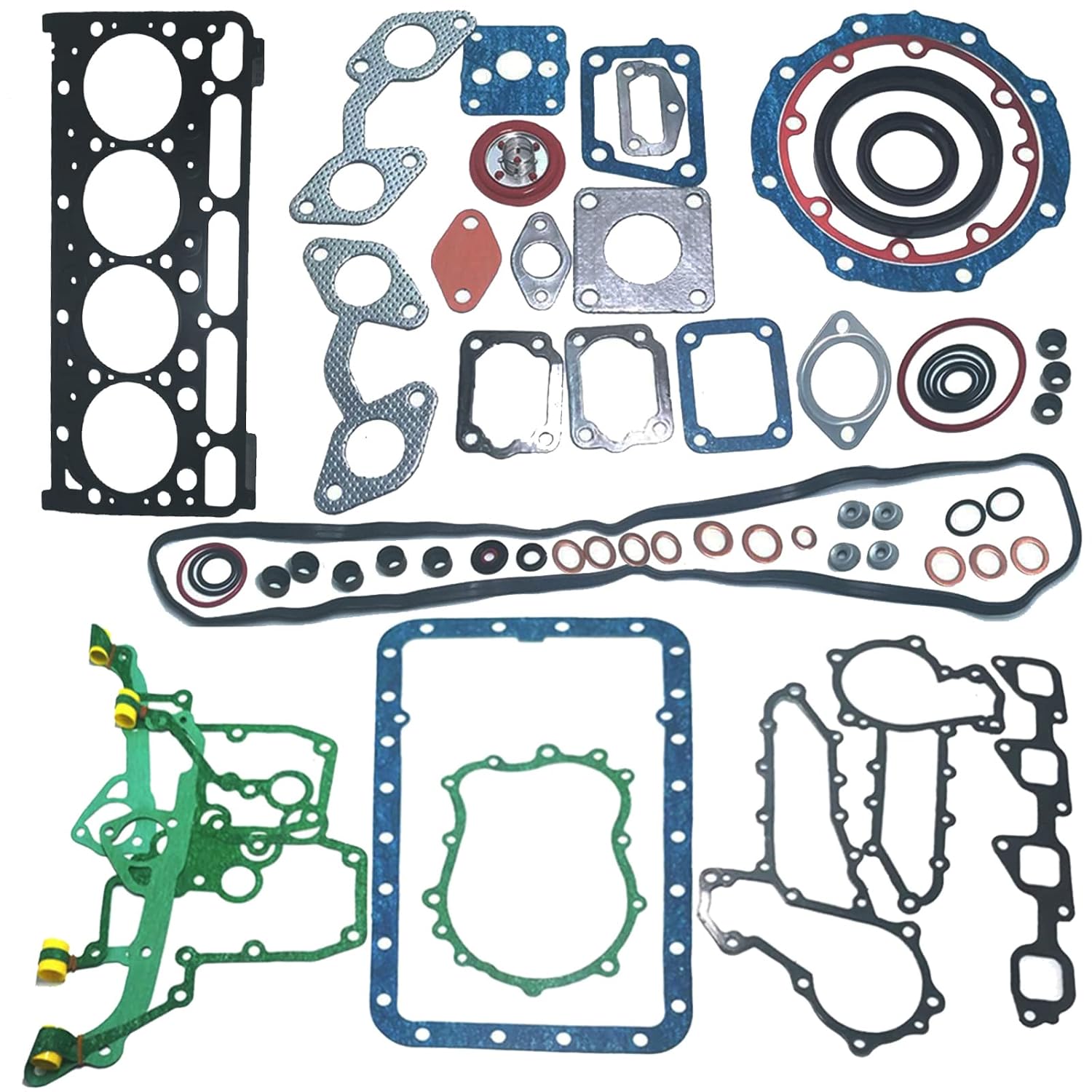 Full V2203 Gasket Kit with Head Gasket Compatible with Kubota V2203 / 4D87 Engine Bobcat 753 763 773